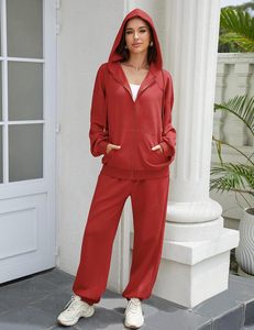 Conjuntos de otoño para mujer Sudaderas con capucha personalizadas con cremallera de gran tamaño OEM | Tela transpirable de primera calidad | Fabricante profesional de sudaderas - Product Image 6