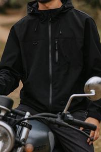 Chaqueta con logotipo al por mayor, chaqueta de fútbol softshell con cremallera y marca personalizada para hombre, cortavientos vintage - Product Image 4