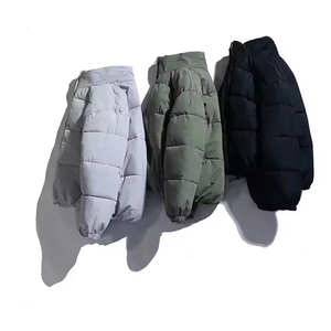 Chaqueta acolchada de invierno de alta calidad para hombre, lana impermeable con cuello levantado y ropa larga con cremallera - Product Image 2