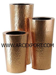 Macetas de Material galvanizado de plata de la mejor calidad con mangos de madera Diseño admirable Decoración de balcón para el hogar Macetas - Product Image 5