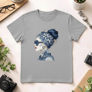T-Shirt Unisex 100% Cotone 210GSM Stile Casual Modello Rose Fornitura ODM Compressione Termica Stampa DTG Abbigliamento Maglietta - Product Image 1