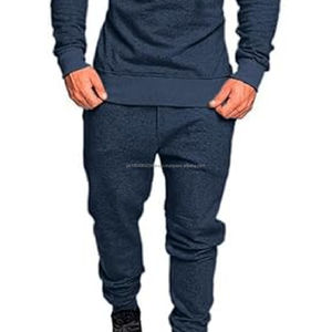 ชุดแทรคสูทสตรีทแวร์ผู้ชาย ผ้าฝ้าย 100% เสื้อฮู้ดดี้และกางเกงขายาวแบบสวม คุณภาพสูง สำหรับผู้ชาย ผ้าฝ้าย 100% - Product Image 2