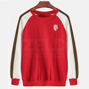 High Quality Custom Light Weight Men's Pullover Sweatshirts Winter Plain Dyed Wholesale - Product Image 1