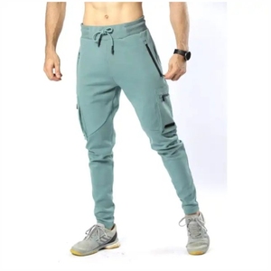 กางเกงลำลองของผู้ชายสีพื้นกางเกงขายาวผู้ชายแบบลำลอง - Product Image 1