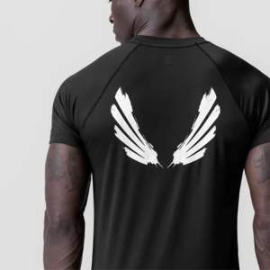 เสื้อยืดคอกลมสำหรับผู้ชาย, เสื้อยืดสำหรับฝึกซ้อมและวิ่งออกกำลังกายผ้าฝ้าย100% ซับเหงื่อได้ดี - Product Image 5