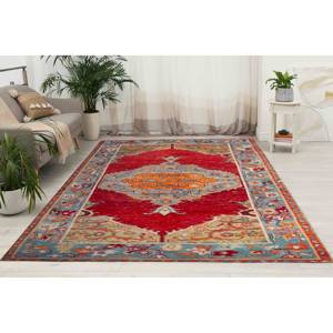 พรมพิมพ์ลายเหรียญตรา - ลายดอกไม้โมเดิร์นสไตล์โมร็อกโกสำหรับตกแต่งห้องรับแขก พรมเนื้อนุ่มแบบไม่ทอ - Product Image 2