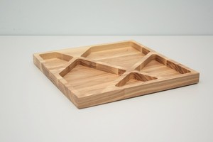 Plateau de service en bois robuste et durable, plateau rectangulaire en bois, plateau en bois décoratif lisse et exquis pour la nourriture, le petit-déjeuner, les fêtes - Product Image 6