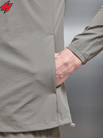Ensemble de survêtement coupe-vent léger pour hommes personnalisé en usine vestes zippées réfléchissantes et ensemble de pantalon de survêtement en nylon survêtement en polyester