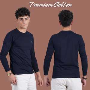 OEM Người Đàn Ông Của Biểu Tượng Tùy Chỉnh T-Shirt <span class=keywords><strong>100</strong></span>% Cotton Hữu Cơ <span class=keywords><strong>Polyester</strong></span> Chất Lượng Cao Với Đầy Đủ Tay Áo Dài Chiều Dài 200 Gram Vải Trọng Lượng - Product Image 4