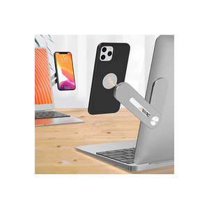 Soporte para Laptop/Monitor/Teléfono Netzy SJ05 Silver Torpedo St con Acrobatics para Uso en el Hogar o la Oficina - Product Image 1