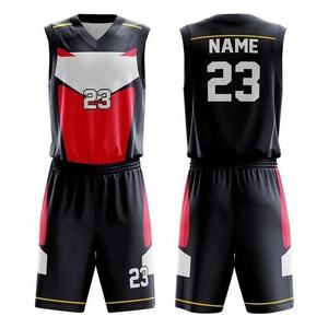 Uniformes de basket-ball personnalisés de haute qualité pour hommes, logo imprimé par sublimation de haute qualité, ensemble d'uniformes de basket-ball Sportswear inclus - Product Image 3