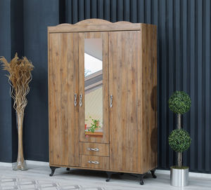 Tamaños personalizados Armario de 3 puertas en varios colores Sistema de armario de almacenamiento de fabricación turca de alta calidad para muebles para el hogar para uso en el dormitorio - Product Image 3