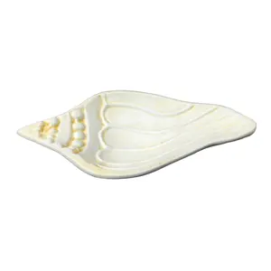 Dekoratif kabuk beyaz renk düğün masa üst biblo çanak ev dekor deniz kabuğu plaj tema noel dekoratif beyaz kabuk