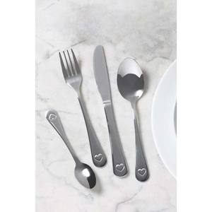 Cuillère Fourchette Couteau en Acier Inoxydable Argenté Mat Poli Royal Poignée Unique Set de Couverts de Designer pour Mariage - Product Image 5