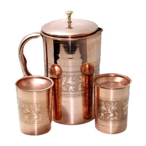 Jarra de almacenamiento de agua para artículos de catering de cocina en casa, jarra de almacenamiento de agua de gran venta, jarra de agua de Metal con forma personalizada hecha a mano - Product Image 1
