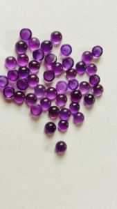 Pierre de cristal de Quartz violet naturel de haute qualité coupe personnalisée Cabochon plat lisse améthyste pierre précieuse en vrac en gros - Product Image 4