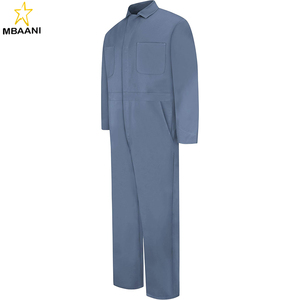 Combinaison en coton à fermeture à pression pour homme, coupe ample, manches longues - Product Image 1