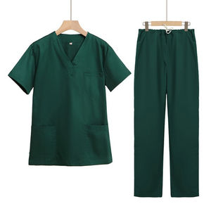 Servicio OEM Nueva moda Hospital uniformes de manga corta enfermera conjuntos de punto de poliéster rayón desgaste al por mayor - Product Image 2