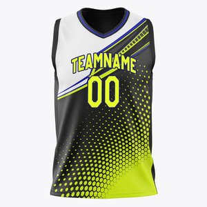 Maillot de basket-ball réversible sublimé pour hommes, 100% polyester, respirant, séchage rapide, ensembles de vêtements de sport - Product Image 3