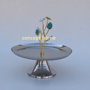 Soporte para Pastel de Acero Inoxidable al por Mayor de Fábrica, Diseño Elegante y Lujoso de Mariposa Dorada, Ecológico para Decoración de Pasteles - Product Image 5