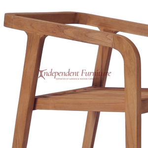 Minimalist Modern Scandinavian Natural <b>Teak</b> Dining <b>Chair</b> for Dining Room Home Living Apartment or Villa Hotel - Product Image 4