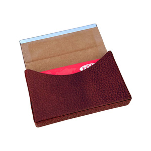 ชุดของขวัญทางธุรกิจที่ใส่บัตรหนังแท้สำหรับวันหยุดใดๆสามารถปรับแต่งโลโก้ได้ตามต้องการ - Product Image 2