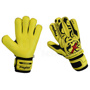 Gants de gardien de but en cuir respirant de haute qualité, couleurs personnalisées, logo, légers, antidérapants, unisexes, service OEM SUNFLEX - Product Image 1