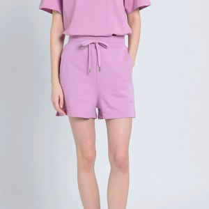 Vente en gros de vêtements 100% coton pour femmes coupe ajustée vêtements d'été personnalisés pour femmes shorts de survêtement en coton pour femmes - Product Image 2