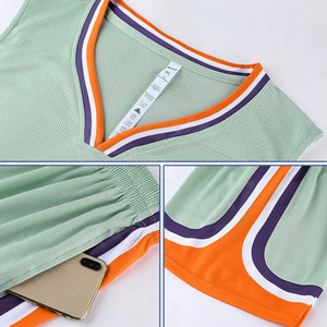 ชุดบาสเก็ตบอลผ้าโพลีเอสเตอร์ชุดกีฬาดีไซน์ใหม่ล่าสุด - Product Image 4