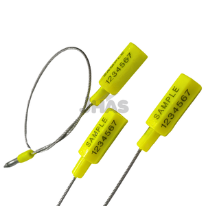 Jhas certifié ISO de qualité supérieure joint de sécurité inviolable serrure en métal 1.5mm diamètre de fil conteneurs d'expédition océaniques joint en plastique - Product Image 2