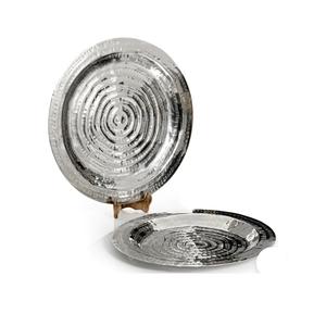 ถาดเสิร์ฟอาหารโลหะนิกเกิลเคลือบผิวสำหรับบ้านโรงแรมร้านอาหารจานเสิร์ฟอาหารมาใหม่ - Product Image 1