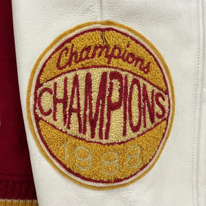 Vêtements de rue Mode personnalisée Hiver Chaud Collage Doublure en softshell Broderie Vestes universitaires Veste de baseball pour hommes - Product Image 6