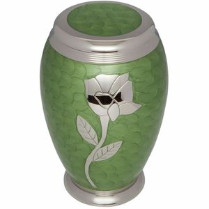 Urna Funeraria de Metal Sólido con Grabado de Rosa Plateada, Color Personalizado, para Cenizas de Adultos, Mascotas y Humanos, Urnas de Entierro - Product Image 6