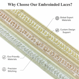 Vestidos de Novia de Lujo Ecológicos con Bordado Floral y Lentejuelas, Ribete de Encaje, Borde de Malla de Poliéster Personalizado, Alta Calidad al por Mayor - Product Image 6