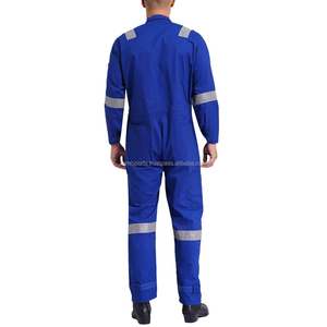 Combinaison de travail unisexe en coton, anti-poussière, bandes réfléchissantes de sécurité, combinaison de mécanicien, durable, respirante, certifiée CE - Product Image 2