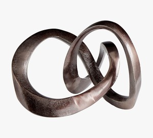 Acabado en Color dorado, 11 círculos redondos, mesa de escultura decorativa para el hogar, mesa de habitación artística hecha a mano, artículo de decoración elegante - Product Image 1