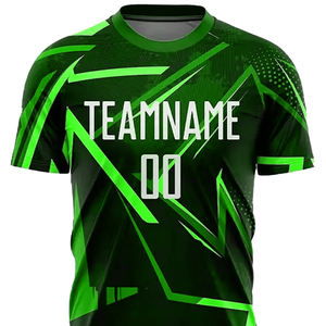 Kit de fútbol personalizado de 100% poliéster, tela suave y ligera, camiseta de sublimación completa cómoda para hombres y mujeres - Product Image 3