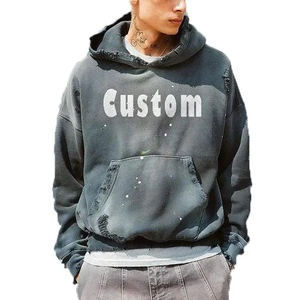 Nouveau pull au design classique Sweat à capuche en détresse Sweat à capuche surdimensionné à manches longues - Product Image 3