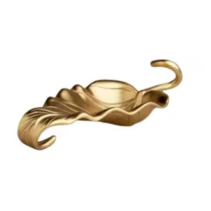 Haute Qualité Feuille Forme Bonbons Plat De Service Antique Designer En Aluminium Dates Plat De Service Pour Vaisselle Dessert Plateau - Product Image 6