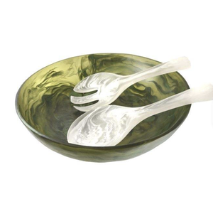 Moderna decoración para el hogar: Cuenco de lujo de resina pulida hecho a mano, clásico, para ensalada y frutas, multicolor, con logo personalizado, ecológico, ideal para fiestas. - Product Image 3