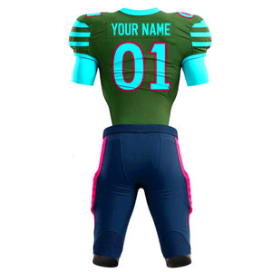 Camiseta de fútbol americano de diseño único, precio competitivo, con tamaño personalizado, conjunto de uniformes de fútbol americano - Product Image 3