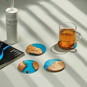 Posavasos de Resina de Madera Ecológicos, Hechos a Mano, de Alta Calidad, Estilo Bohemio, Ligeros, para Bebidas, para Uso en el Hogar y la Oficina, Económicos - Product Image 4