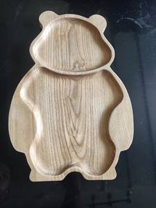 Plateau en bois élégant en vrac pour salle à manger élégante Finition naturelle Plateau en bois durable Assiette ronde carrée ovale pour la cuisine à domicile - Product Image 4