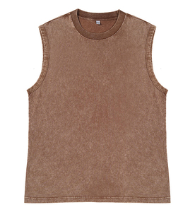 Custom Logo Summer Men's Sleeveless Tank <b>Top</b> Custom Screen Print Eco-Friendly Breathable Quick Dry High Quality 100% Cotton - Product Image 4