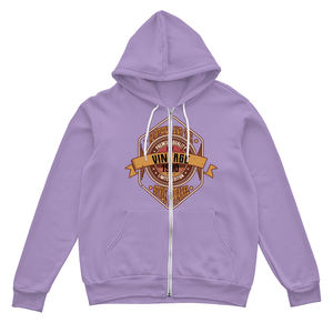 เสื้อฮู้ดแบบมีซิปสำหรับผู้ชายผ้าฟลีซผ้าฝ้าย100% ทรงโอเวอร์ไซส์เข้ารูปเป็นมิตรกับสิ่งแวดล้อมออกแบบโลโก้ด้านหน้าพิมพ์ลาย - Product Image 3