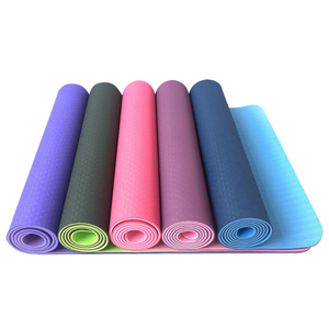 XINGYUN alta calidad 6mm de espesor TPE Yoga Mat 183cm de longitud de doble cara antideslizante resistente a las manchas impermeable logotipo personalizado de fábrica - Product Image 6