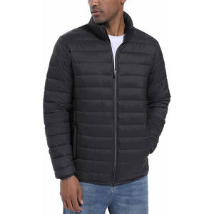 Veste matelassée unisexe légère, chaude, imperméable, coupe-vent, col roulé, fermeture éclair, softshell respirant, pour l'extérieur - Product Image 1