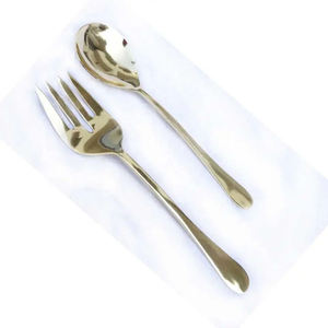 Couverts en acier inoxydable ensemble cuillère à salade fourchette couverts pour cuisine table à manger ustensiles de service ustensiles de cuisine fournitures - Product Image 1