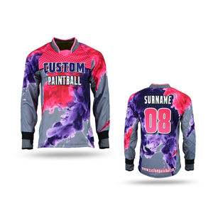 Maillots de paintball à sublimation personnalisée en polyester 100% respirant, doux et léger, vêtements de sport pour paintball - Product Image 1