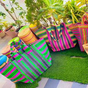 Grands sacs à provisions écologiques en polypropylène recyclé Sac à fermeture éclair durable Modèle PP tissé fabriqué en Inde Fourniture en vrac Utilisation pour le linge - Product Image 1